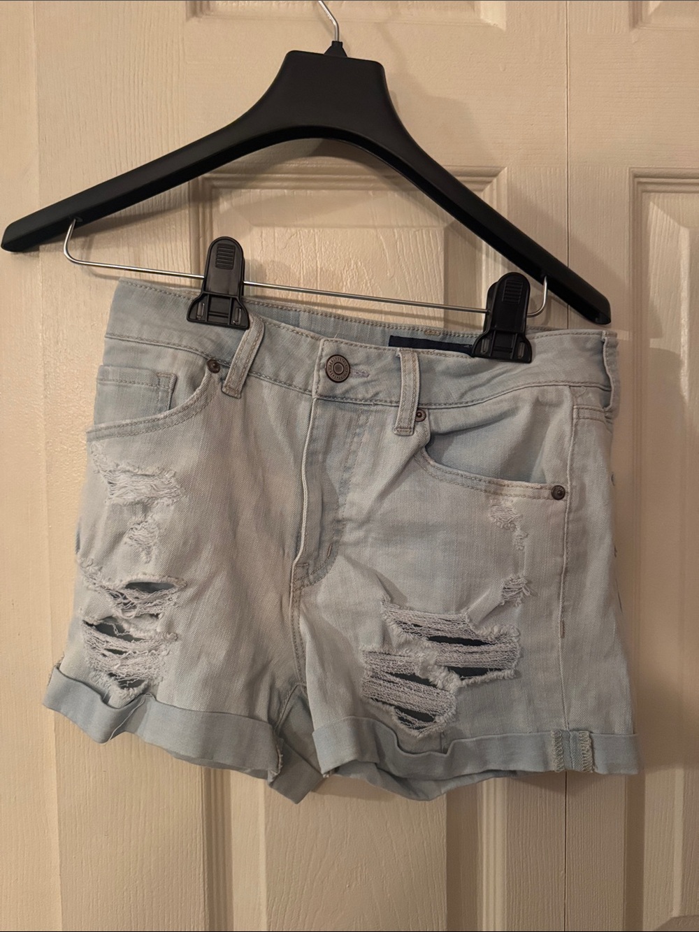 Aeropostale high waisted midi jean short size 4
